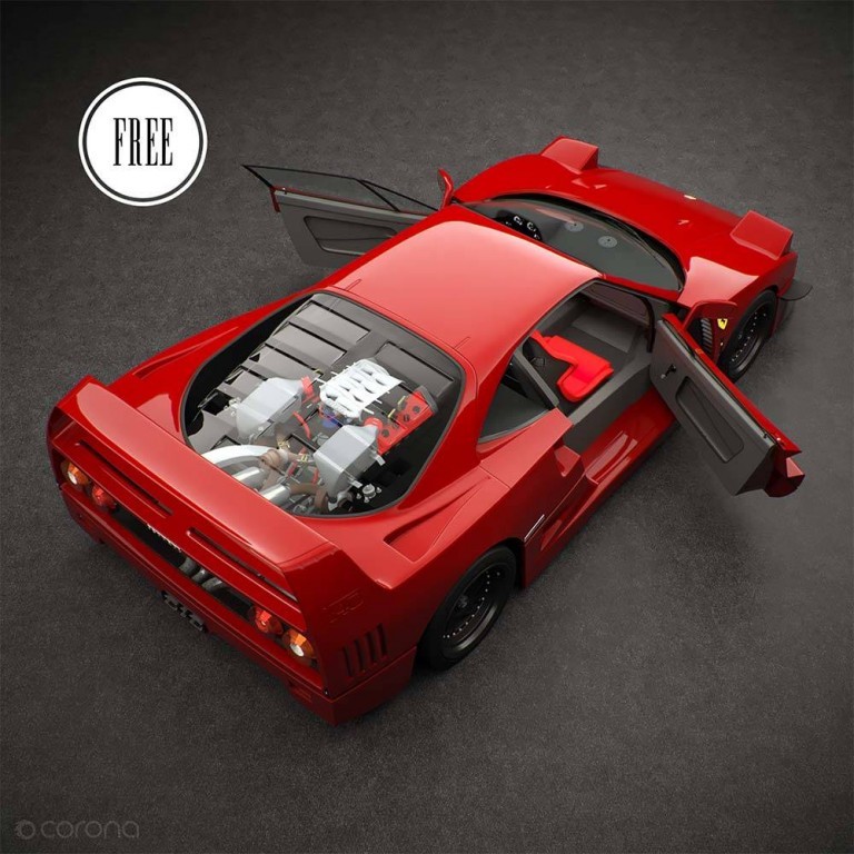 Ferrari f40 3d model