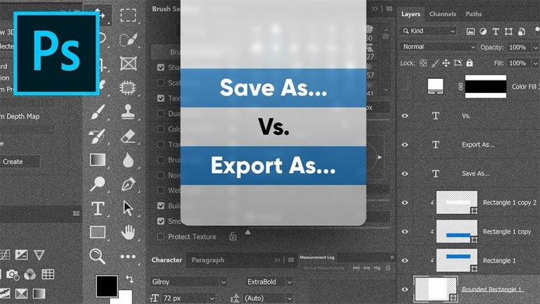 “Save As” VS “Export As” in Photoshop | Ejezeta